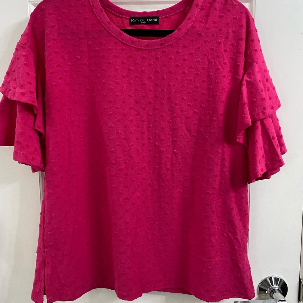 Pink Bell sleeve top